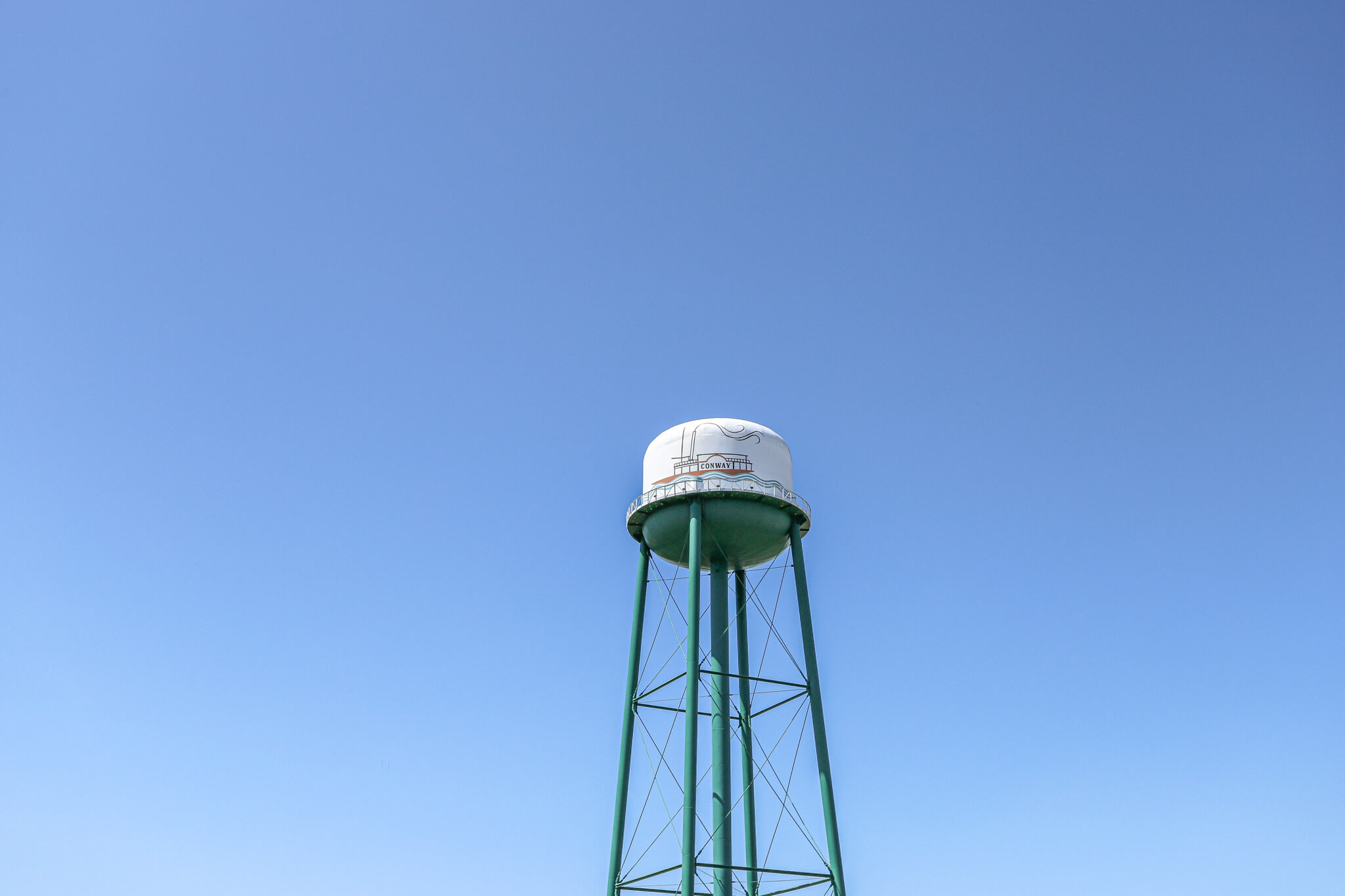 Downtown Conway SC Water Tower Image